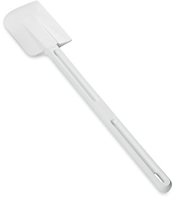 Rubbermaid Commercial Products Cold Temperature Scraper Spatula, 16.5 Inch, Clean-Rest Design, White