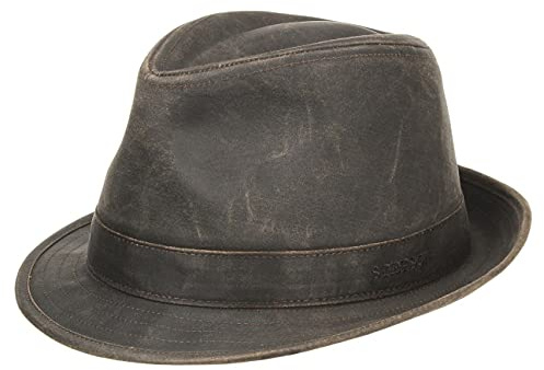 Stetson Odessa Sombrero Trilby de Tela Proteccion UV 40 Hombre Todo el ano