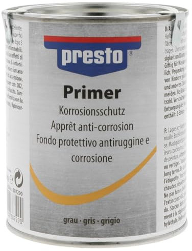 Presto 387290 primer antirouille et anticorrosion gris 750 ml
