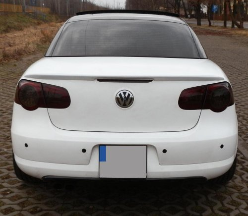 ProTuning Eos Cabriolet coupe bakspoiler läpp spoiler justering, bak, glasfiber, ogrundad, olackerad
