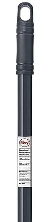 Mery | Bastone in Alluminio | Bastone per Scope e Mop | Filettatura Universale | Resistente | Leggero | Grigio | Misure: 140 cm