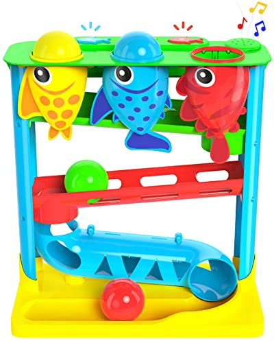 Move2Play, Feed The Fish | Interactive Baby & Toddler Toy | 1, 2+ Year Old Gift & Birthday Present | Boys & Girls Babies Ages 6, 7, 8, 9, 10, 12, 18, 24+ Months Old