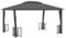 vidaXL Cenador con Paredes Laterales y Techos Dobles Carpa Pérgola Patio Toldo Parasol Tienda Refugio Marquesina Desmontable Antracita 3x4 m