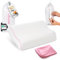 alkamto Reisekissen – Campingkissen – Ergonomisches Memory-Schaum-Kissen mit Temperaturregulierendem Bezug – Extra Baumwollbezug – Inklusive Reisetasche (35 X 30 X 10/8 cm - Pink)
