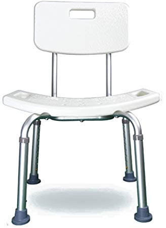 MRKU Tabouret de Bain pour Femme Enceinte avec Dossier, siège de Douche antidérapant, Chaise élévatrice de Baignoire, prévention des Chutes pour Personnes âgées et handicapées