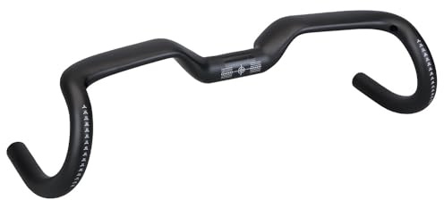 Kolfiber vägcykel styre Aero cykelstyre 31,8 mm 400–440 mm kolfiber svart matt (440 mm)