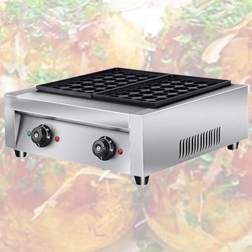 Máquina Portátil para Hacer Takoyaki Griller Maker Antiadherente Máquina Eléctrica con 56 Orificios para Hacer Takoyaki Donut Holes Y Cake Pops