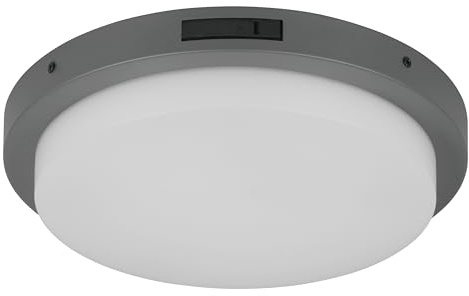 Trio Leuchten LED utomhus husnummerlampa Bermejo 630369142, aluminium formgjuten antracit, plast vit, inkl. 14 watt LED, rörelsesensor, justerbar ljusfärg