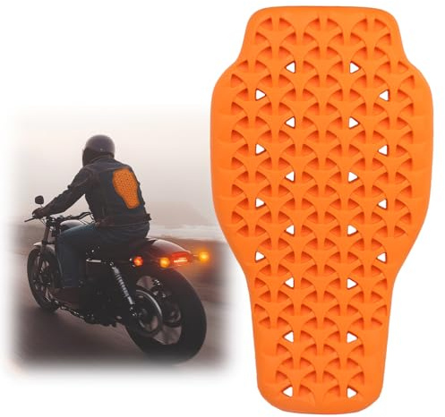 Rückenprotektor Motorrad, Protektoren Motorrad Abnehmbare, 42 x 23cm Motorrad Rückenprotektor, Motorrad Protektoren Flexibel und Atmungsaktiv für Motorrad Ski Snowboard, Unisex Erwachsene