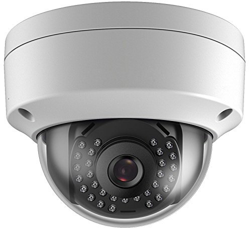 Cámara de Seguridad Domo IP PoE de 5 MP, Gran Angular de 2,8 mm, H.265 IP66 Resistente al Agua, micrófono/Audio Integrado, Compatible con Hik Vision NVR, no cámara PTZ
