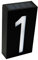 KEEDA LED Numero Civico con illuminazione a 6 LED Energia Solare, Numeri di Casa, House Sign Plaque Lampada Solare