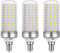 E14 Maiskolben LED Glühbirne 20W, AC175-265V, 2200lm Kaltweiß 6000K, Nicht Dimmbar, Entspricht 200W Glühlampe, E14 LED Mais Birnen für Wandlampe, Stehlampe, Kronleuchter, 3 Stück