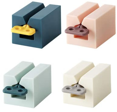 Toothpaste Squeezer 4Pcs Tube Squeezer, Toothpaste Roller Squeezer, Rolling Tube Toothpaste Holder Squeezer, Tube Squeezer Key for Kitchen Bathroom