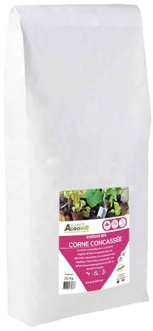 Engrais bio corne concassée (20 kg)