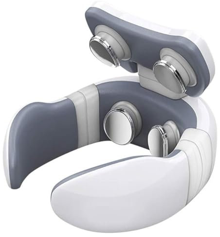 Masseur du cou électrique épaule chauffage de la machine chauffante soulagement de la douleur outil de massage cervical de soulagement de la douleur blanche masseur