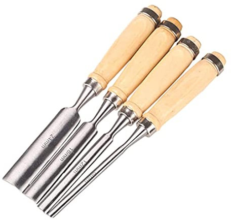 Half-Round Chisel Woodworking Chisel Carved Chisel Woodworking Cutter 4pcs Woodworking Tool Set Half-Circle Inner Cutter