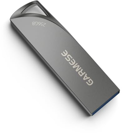 GARMESE 256GB USB 3.0 Flash Drive, Metal Waterproof USB Drive, Durable Slim Thumb Drive with Keychain, Plug & Play Memory Stick for PC, Laptop, Car Audio
