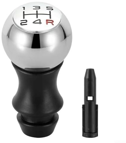 Zilimontt Pommeau de levier de vitesse de rechange à 5 vitesses pour 106 206 306 406 107 207 307 407 301 308 2008 3008 C2 C3 C4 (rouge)