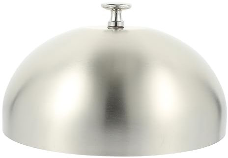 Cabilock Cubierta De Comida Tapa De Acero Inoxidable De 24 Cm Resistente Al Aceite Cubierta para Bistec Cocina Casera Barbacoa