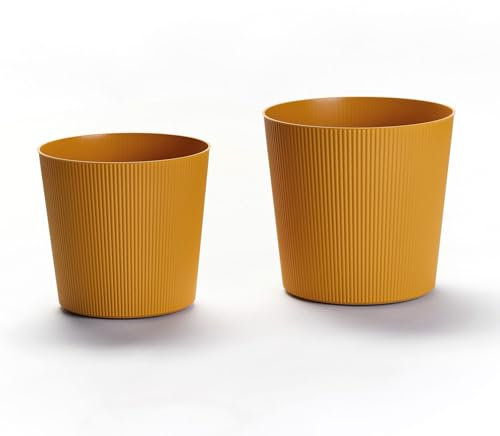 Euro 3 Plast Pflanzgefäß 'Fyre', Mango, Ø 40 x H 39 cm