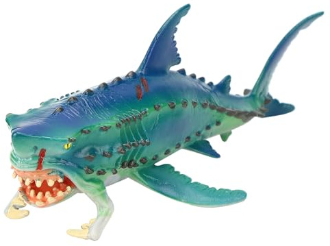 Figure di Squali Squisiti Giocattoli Modello per Giochi Fantasiosi, Modello Statico per Giocattoli Animali per Bambini (M-1332 pesce mostro (la bocca può essere aperta e)