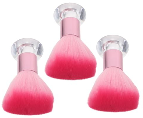 ERINGOGO 3 St Rougeborste Fluffig Puderborste med Ställ Hudvänlig Makeupborste för Ansikte Bärbar och Multifunktionell för Hem och Resa