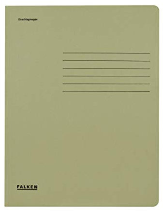 Original Falken 25er Pack Einschlagmappe. Made in Germany. Aus Recycling-Karton mit 3 Innenklappen für DIN A4 grau Juris-Mappe Sammelmappe Dokumentenmappe Aufbewahrungsmappe