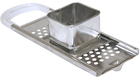 Axentia 200908 Râpe à spaetzle en acier inoxydable et ABS avec poignée 33 cm