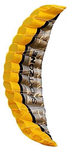2.5m Dual Line Stunt Parafoil Kites Soft Stunt Kite for Beach Blue,red,Green,Yellow Color with Flying Tool