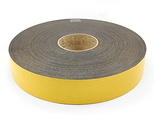 FIRST4MAGNETS MagFlex® Flexible Magnetic Tape with Premium Self Adhesive Designed to Provide a Strong Grip on Magnetic Metal Based Surfaces - 50mm Wide - Polarity B - 30m Length