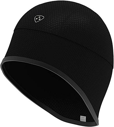 DHERA Thermal Skull Cap for Cycling, Running, Motorcycling, Skiing, Hiking & Outdoor Sports – Helmet Liner (Black, Medium)