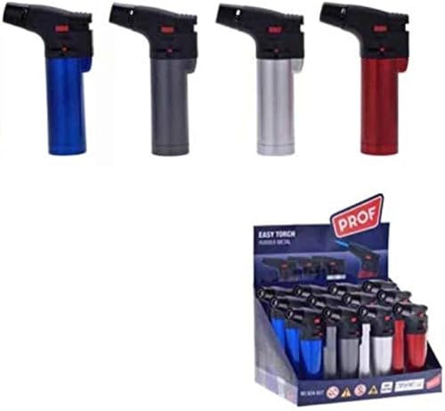 Les Colis Noirs LCN - Mini Chalumeau Prof Rubber Metal - Couleur Aléatoire - Allume Gaz Cuisine Bricolage - 360