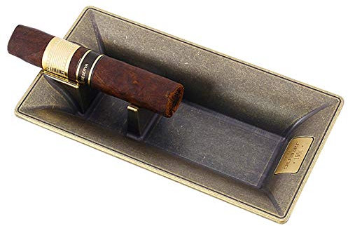 KANGLE-DERI Posacenere per Sigari Moda retrò Posacenere Portatile Decorazione Desktop Ornamenti Decorazioni per Ufficio A Casa, Un Grande Regalo per Qualcuno