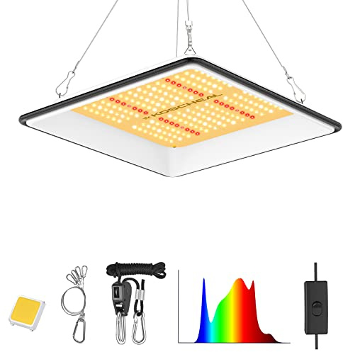 KOSCHEAL KT600 65W LED Grow Light, 2.9 µmol/J Full Spectrum