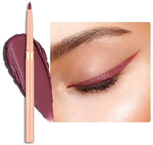 OULAC Crayon Yeux Waterproof, Eye Liner Rose Mat avec Couleur Intense, Eyeliner Anti-salissures Texture Lisse et Crémeuse, Tenue 12h+, Vegan (05) Dried Rose