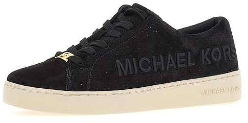Michael Kors Damen Keaton Lace Up Sneaker, Schwarz, 39.5 EU