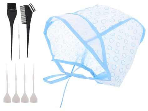 BESTYASH 12pièces Bonnets De Coloration Pour Cheveux Avec Crochets Kit De Mèches Pour Coiffure Usage Professionnel Et Personnel