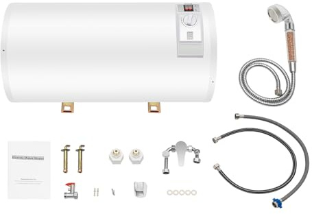 Scaldacqua elettrica istantanea da 50 l, scaldabagno elettrico da 2000 W, scaldabagno, 71 x 34 cm, con set doccia, 25 – 75 ℃, per cucine, WC, appartamenti
