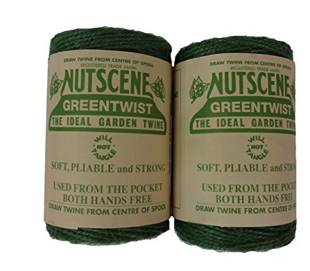 Bosmere K807G 2-Pack Nutscene Colored 3-Ply Twine, 394-Feet per Spool, Green