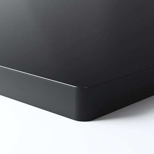 FLEXISPOT Tischplatte 100x60 cm, 25 mm stark – Einteilige Schreibtischplatte, DIY Bürotischplatte – Ideal für höhenverstellbare Schreibtische (Schwarz)