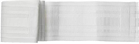 QINGNIAO Curtain Accessory Kronill Gathering Heading Tape for Making Pleated Curtains,Width 3.3, Length 161, Curtain Pinch Tape Pull Pleat TapeWhite Polyester100%