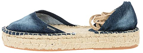 DIESEL Sandali Donna espandrillas Espadrillas Rags (Blu, Numeric_41)