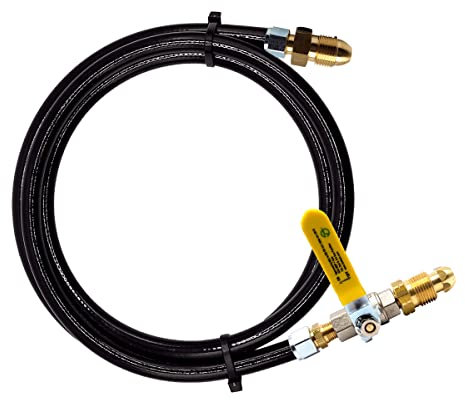 LPG Gas Bottle Refill Set LPG Adaptors Kit LPG Adapter to Remotely Fill Empty Gas Cylinders 1 Meter