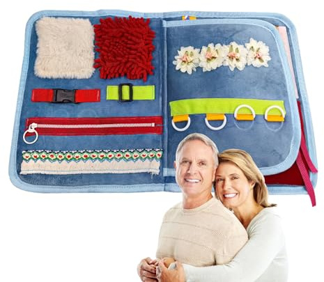 Celuicion Couvertures sensorielles pour adultes, Couverture de démence - Pad réconfortant pour les activités autistes | Produits pour la démence d'Alzheimer, jouets de perte de mémoire polyvalents