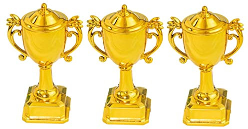 OKUMEYR 3pcs Trophy Cake Topper Set Decorative Cake Topper for Contest Sturdy and Easy to Use