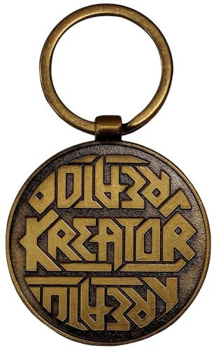Rock Off officially licensed products Kreator Satan Is Real Band Logo Emblem Schlüsselring Schlüsselring One Size