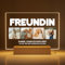 Greatminer Personalisierte Lampe mit Foto und Widmung - Personalisierte Geschenke Freundin - Geburtstagsgeschenke - Acrylglas 18x14 cm mit optionalem LED-Sockel