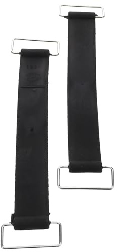 Alipis 2pièces Sangle de Fixation pour Batterie Moto Caoutchouc Antidérapant avec Crochet et Serrage Réglable pour Support de Batterie