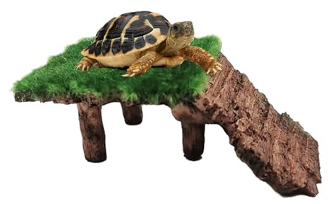 Sköldpaddor för baskning – vilobrygga för terrarium – sköldpadda vilande terrass – för grodreptil sköldpadda terapin skäggig geckosköldpadda