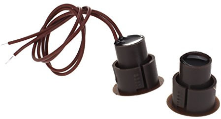 Contatto Magnetico Interruttore Allarme Per Porta Finestra - Da Incasso Montato